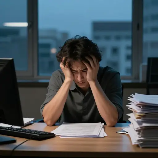 长期生活在如此持续的压力下根本不正常；这是反常的。