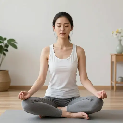 通过冥想，她获得了更强的自我意识。