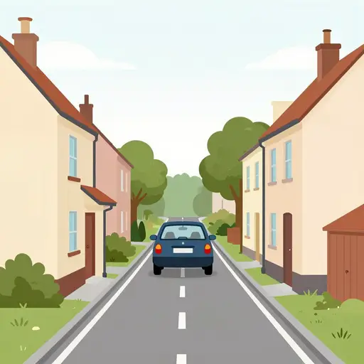 这是一条狭窄的道路。
