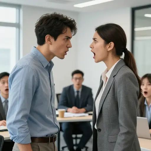 当他不停地批评我时，我终于失控了，对他大喊大叫。