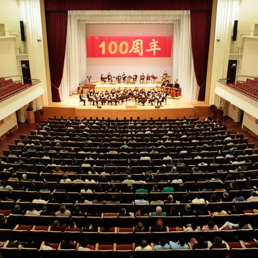 学校为庆祝百年校庆举办了一场特别的音乐会。
