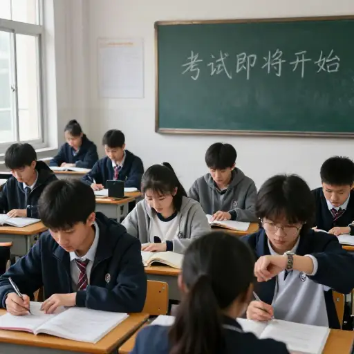 考试开始前时间非常宝贵。