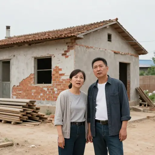 他们把所有积蓄都花在翻修一座旧农舍上了。