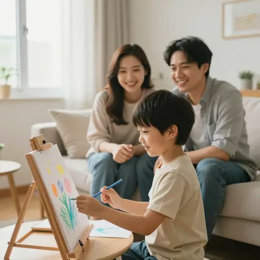 良好的家庭环境有助于培养孩子的自信心。