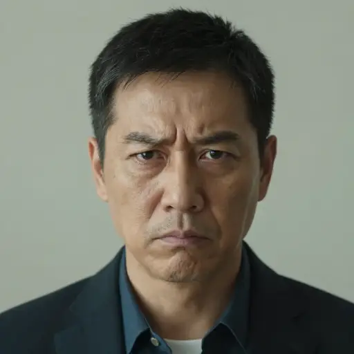 他严厉地瞪了我一眼，让我感到不舒服。