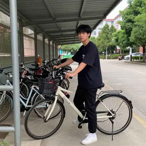 用完自行车后请记得把它放回车棚。