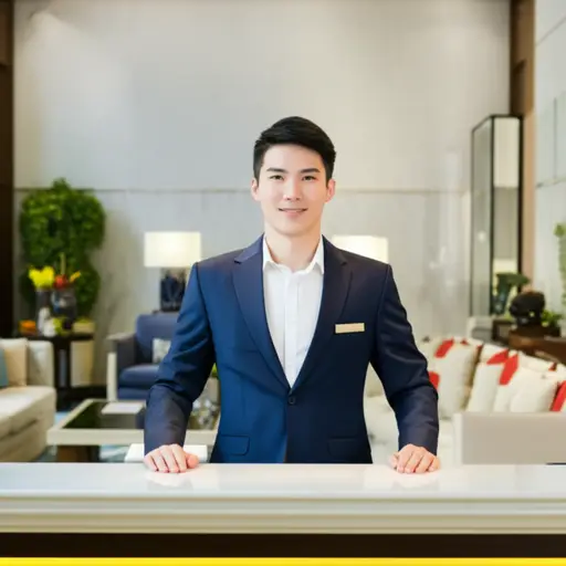 他大学毕业后进入了酒店行业工作。