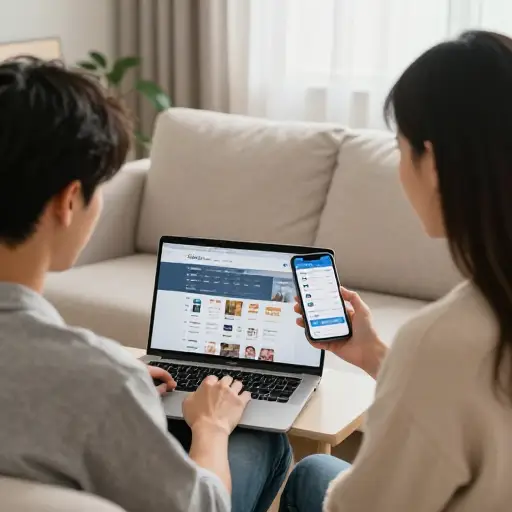 现在很多人都在网上购物和办理银行业务。