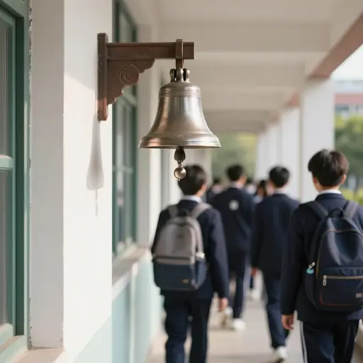 八点铃响。