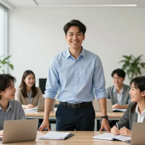 他轻松的管理风格让团队效率很高。