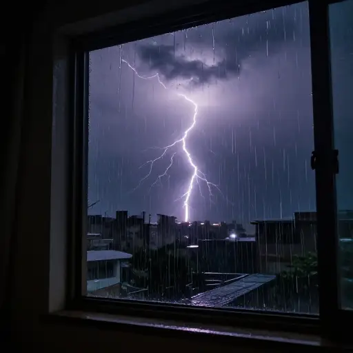 昨晚那场雷暴真是吵得要命！