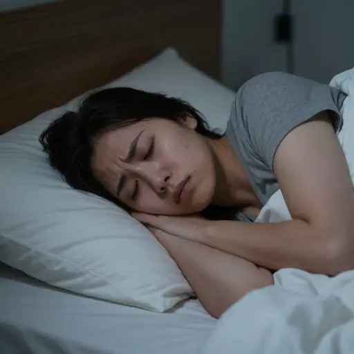 如果你经常翻来覆去睡不着，这可能是压力或焦虑的迹象。