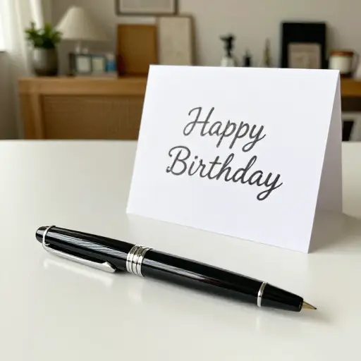 这支笔是我父亲在我生日时送给我的，从那时起我就一直珍视它。