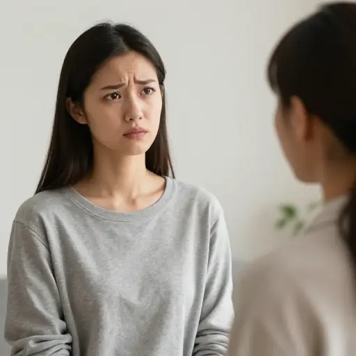 我不理解她说的话。
