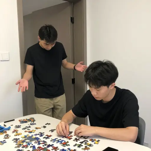 别帮他拿主意，让他自己想办法搞清楚。