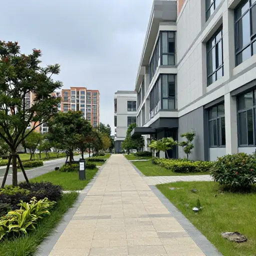我住在学校附近。