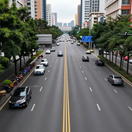 道路中间的那些标记是什么意思？