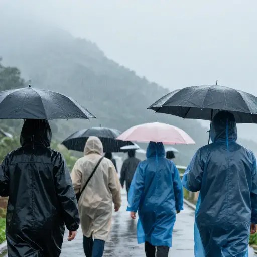 由于天气恶劣，他们不得不返回。