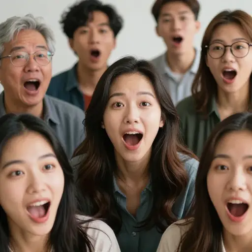 他们都在大声说话。