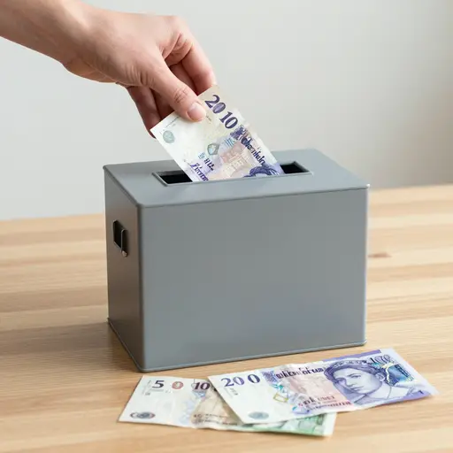 只有超过10英镑的捐款才会计入筹款总额。