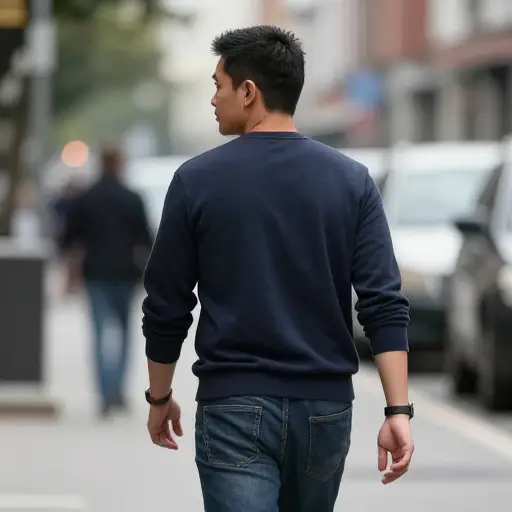 听到消息后，他一言不发地快步离开。