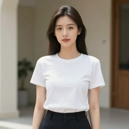 莉莎身材纤细，但相貌有些平平无奇。