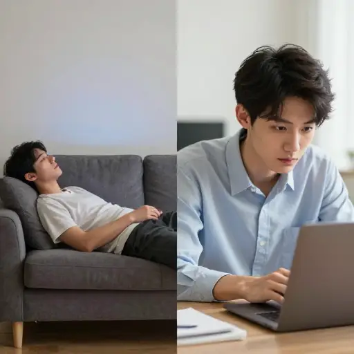 他行为上的改变是显而易见的。