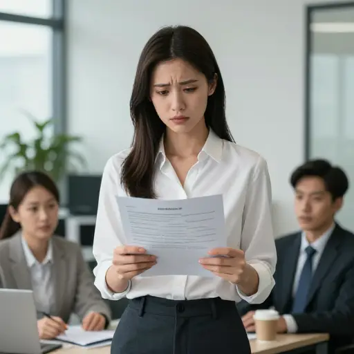她觉得因为自己的背景而受到了不公正的评价。