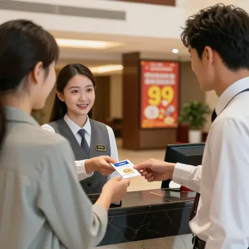 我们以折扣价预订了一个特别的住宿套餐。