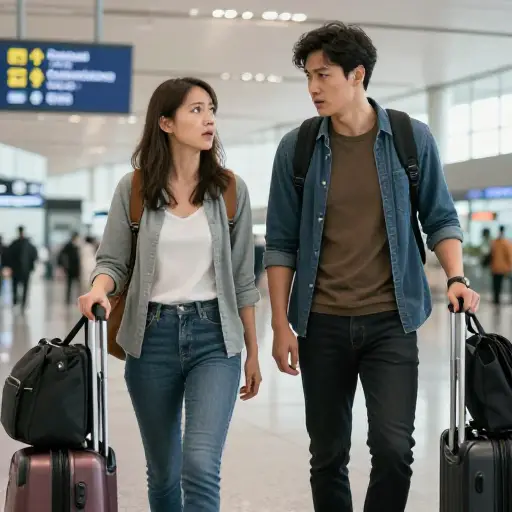 由于家庭紧急情况，我们不得不中断旅程。