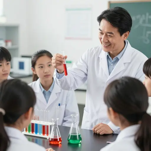 我的化学老师非常友善。