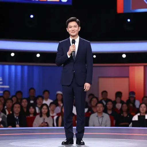 这个节目由一位受欢迎的电视名人主持。
