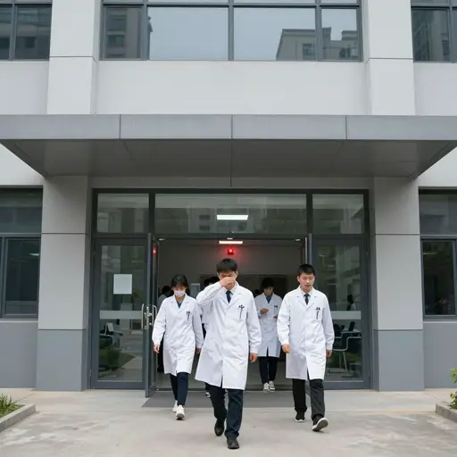 化学品泄漏造成了整栋实验楼必须紧急疏散的迫切局面。