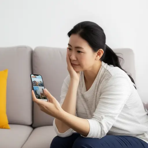 母亲很担心女儿在国外的安全。