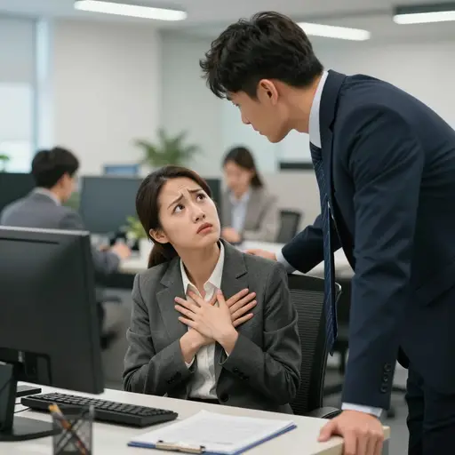 许多女性在工作场所面临性骚扰。