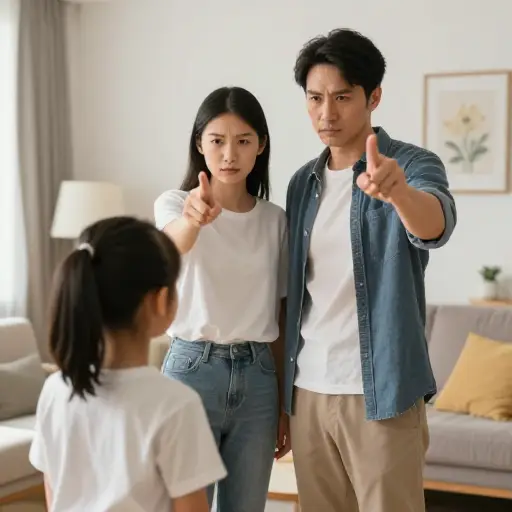 父母制定规则来限制孩子的自由。