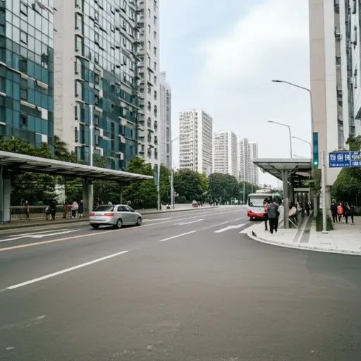 向左转，你会看到车站。