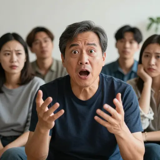 我爸爸从不停止说话。根本没法让他闭嘴！