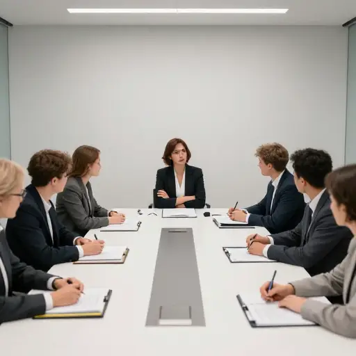 她充满敌意的态度让整个会议气氛变得紧张。