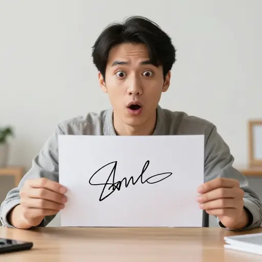 我以为是个玩笑，但当我看到签名时，我知道这是真的。
