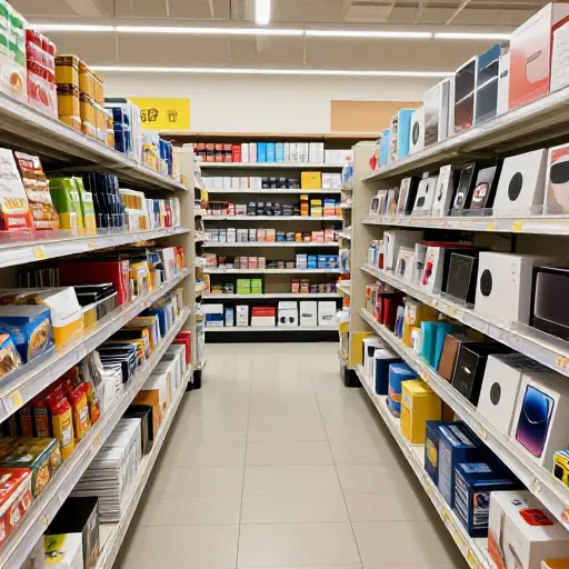 这家商店提供各种各样的产品。