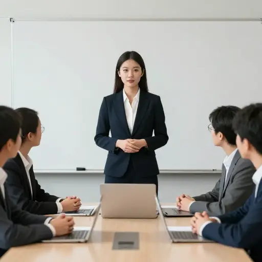 她在组织中担任高级职位。