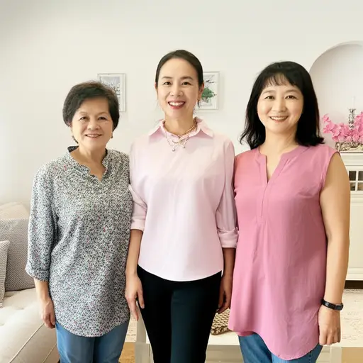 我妈妈有两个姐妹，所以我有两个阿姨。