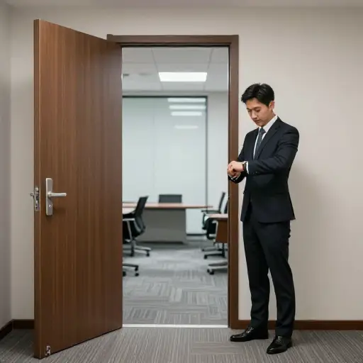 两场会议之间有一个简短的间隔。