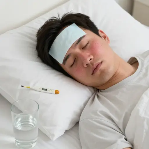 如果你发烧了，那是生病的迹象。