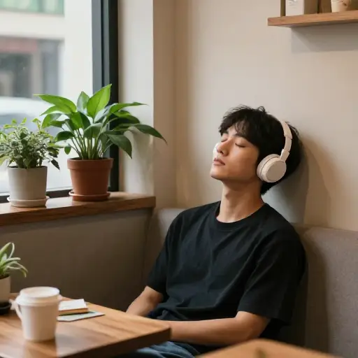 今天的音乐很舒缓，气氛特别平静。