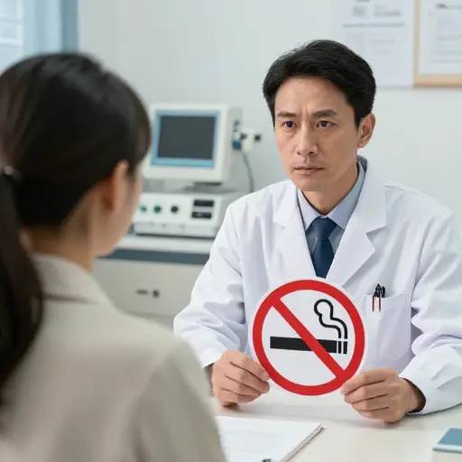医生警告说，吸烟对你的健康非常危险。