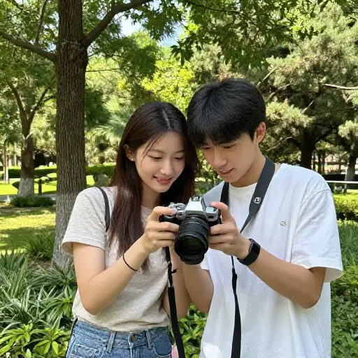 我们发现我们在摄影方面有共同的兴趣。