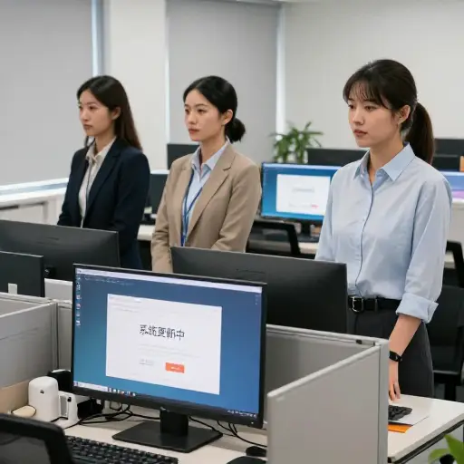 系统更新时，我们都被要求退出登录。