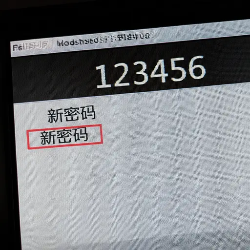 我的新密码是123456。